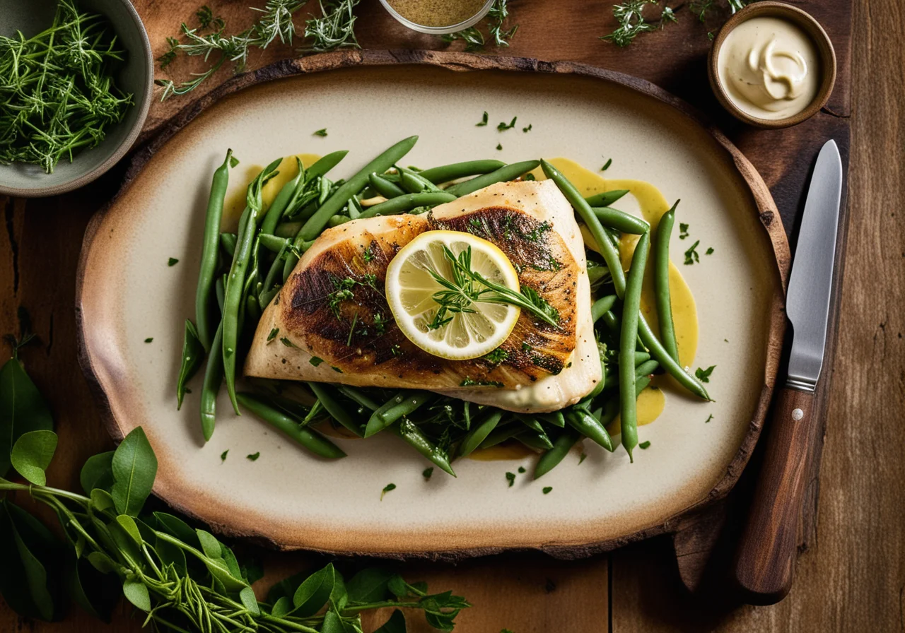 Sea Bream with Italian Herb Sauce