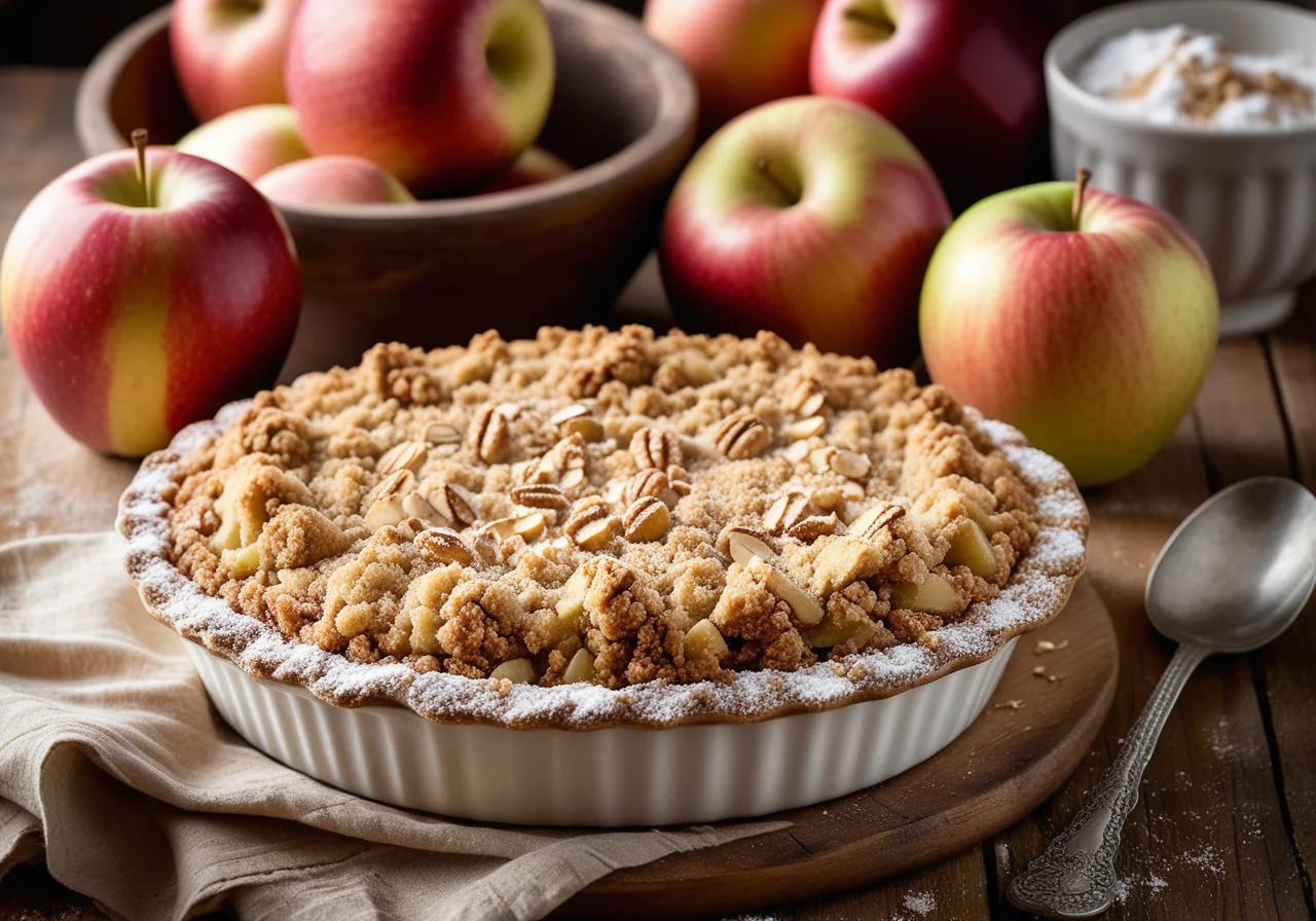 Apple Crumble with Almonds