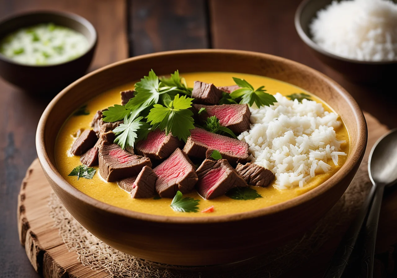 Curry with Beef and Thai Basil