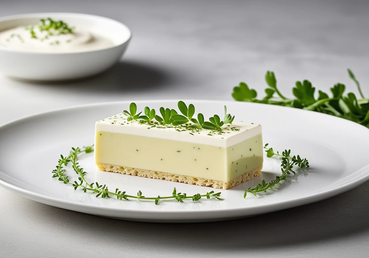 Quarkterrine mit Meerrettich und Kresse