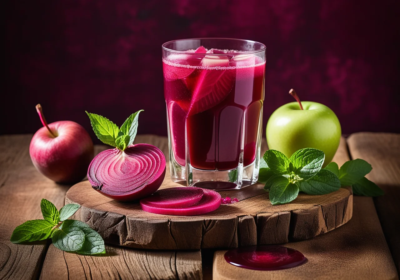 Beetroot Apple Juice with Ginger