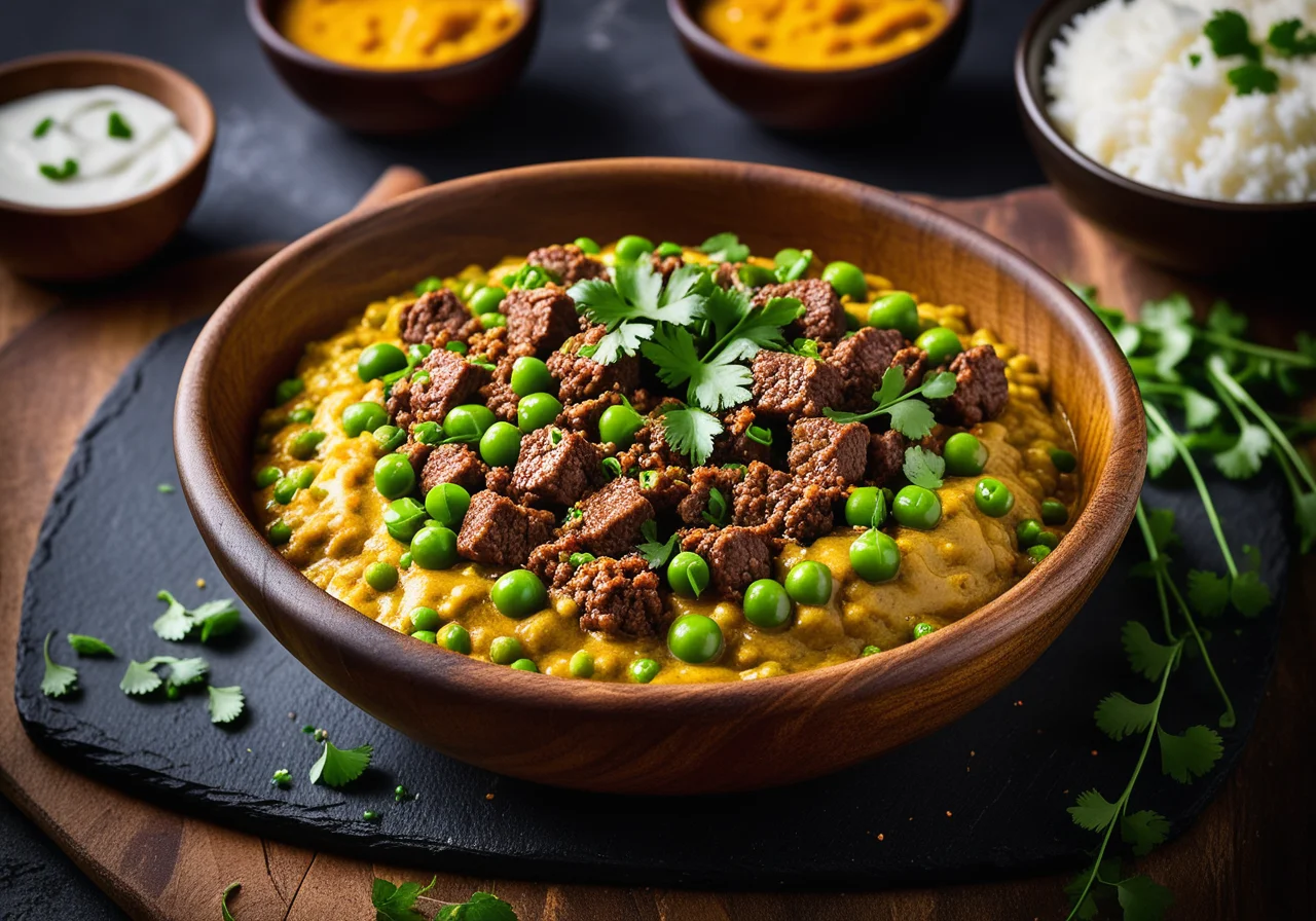 Ground Beef Pea Curry