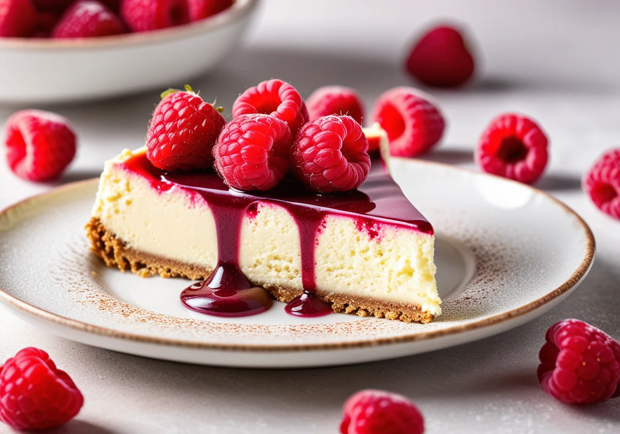 Raspberry Cheesecake without Crust