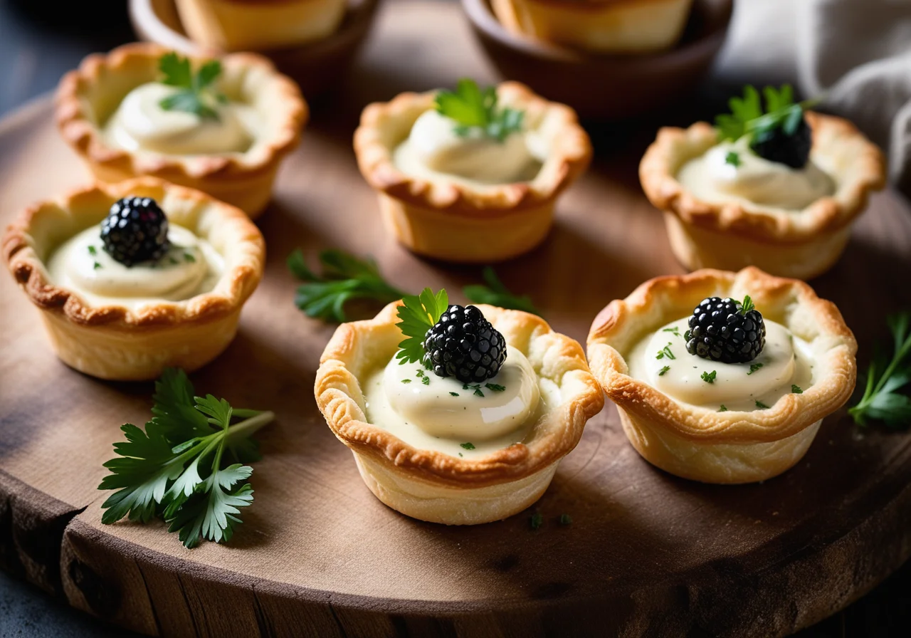 Scallops in Puff Pastry Cups