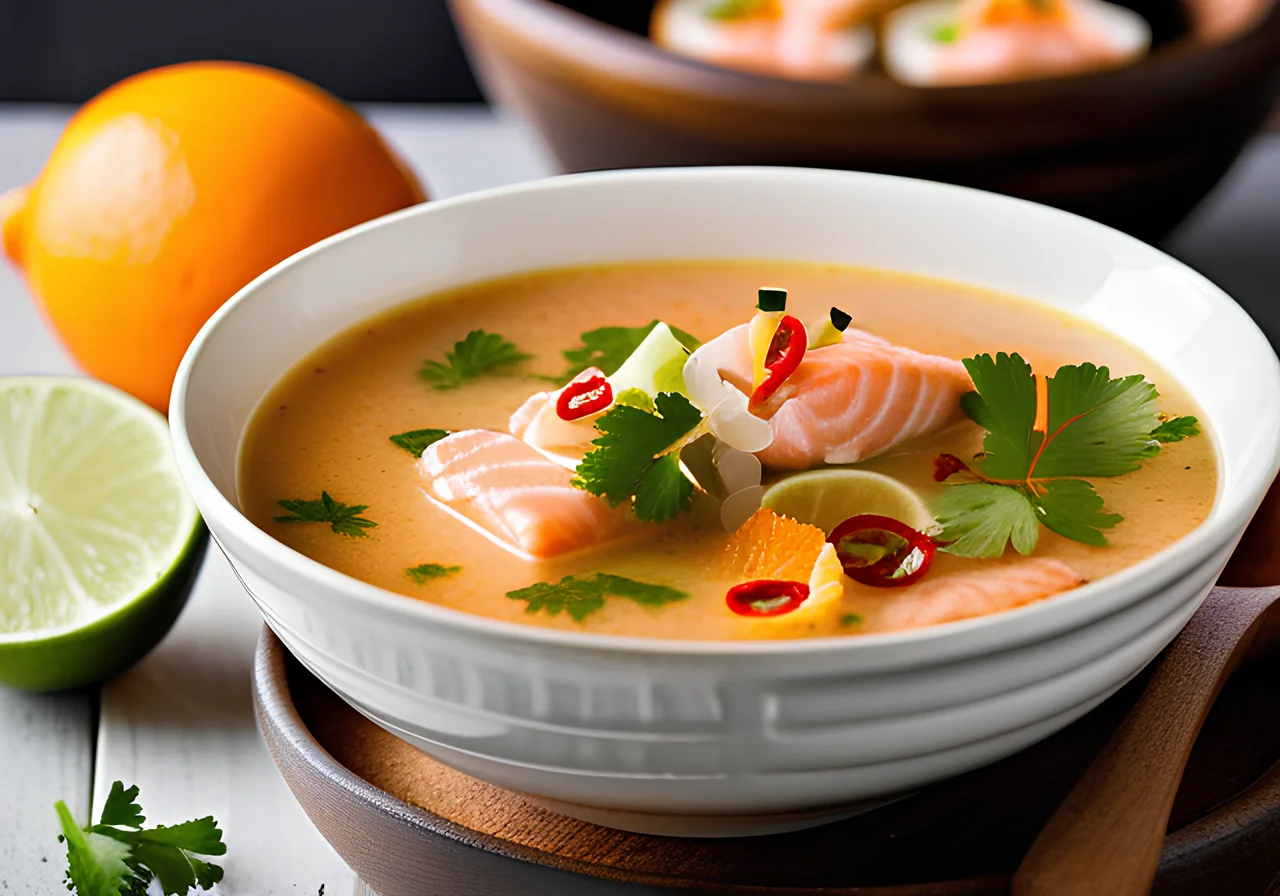 Salmon Coconut Soup
