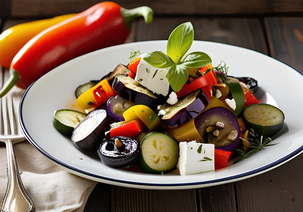 Vegetable Salad with Feta