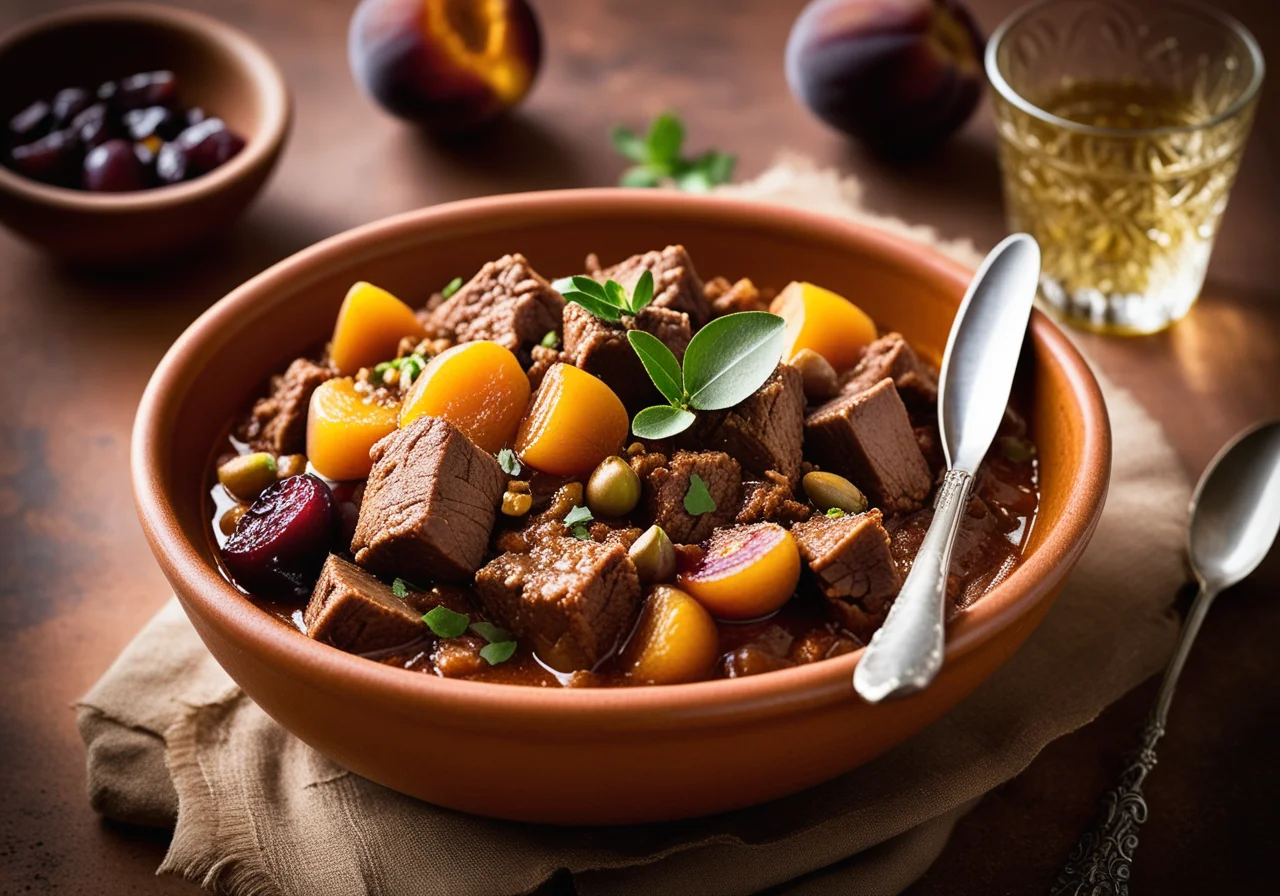 Moroccan-Style Lamb Ragout with Fruits