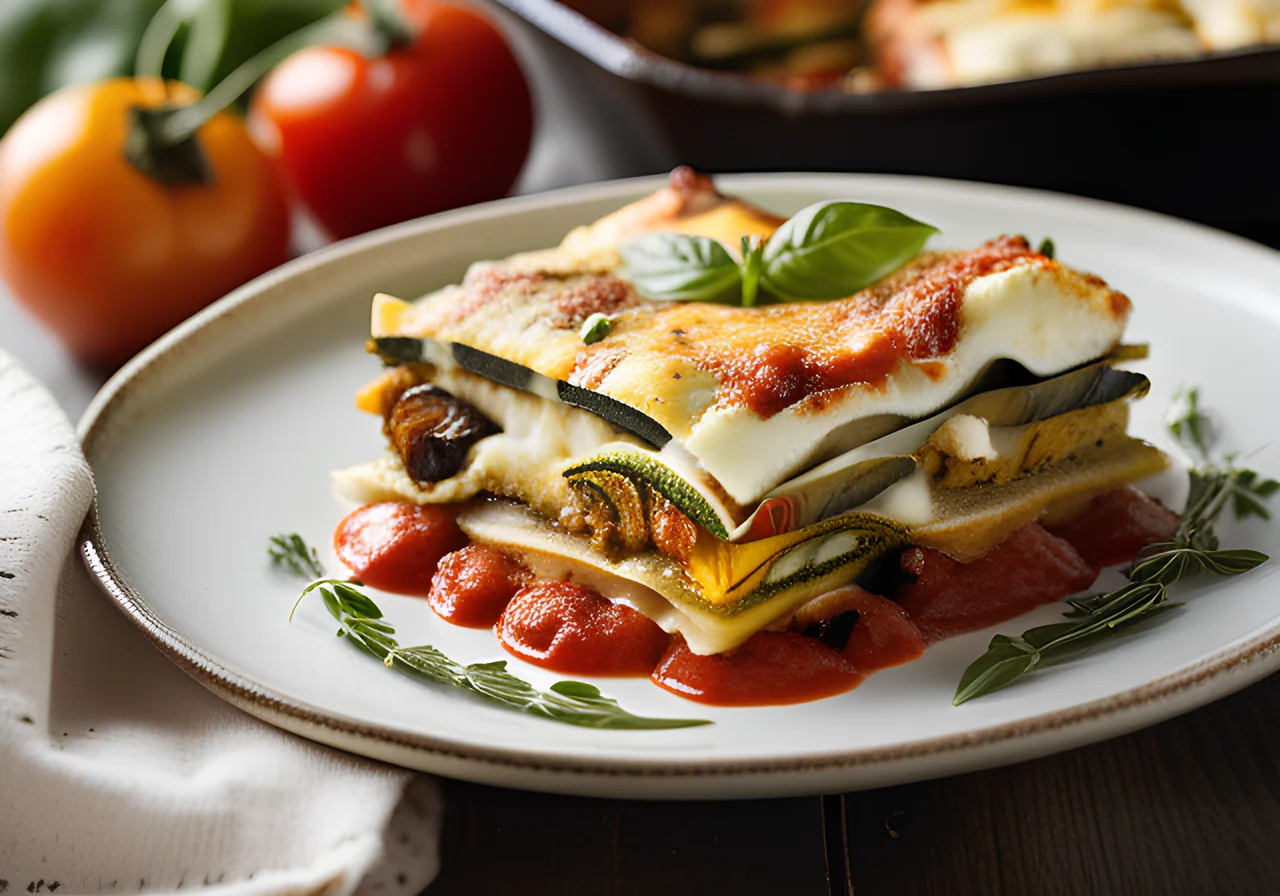 Eggplant Zucchini Lasagna