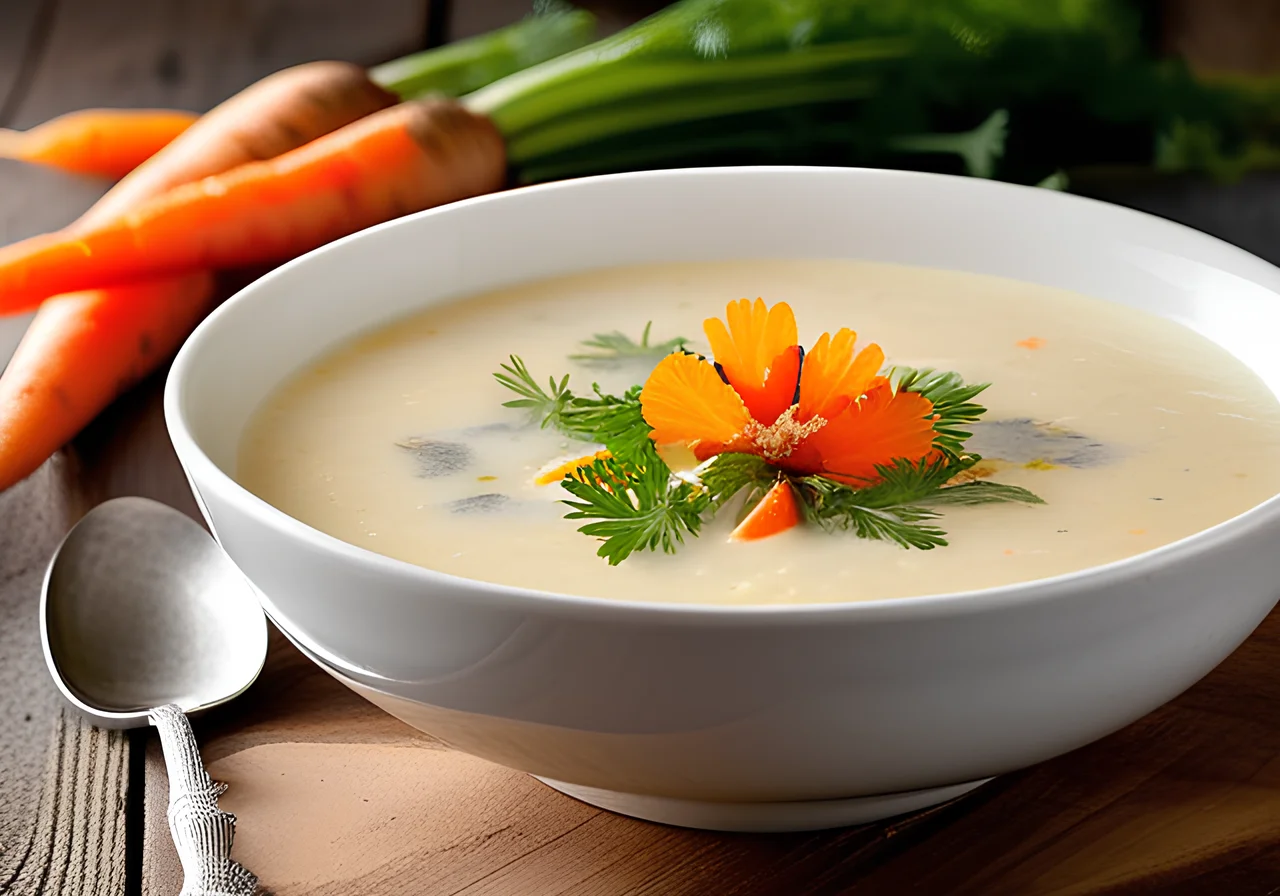 Creamy Potato Soup with Sour Cream