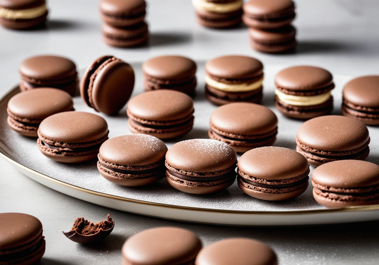 Cocoa Macarons