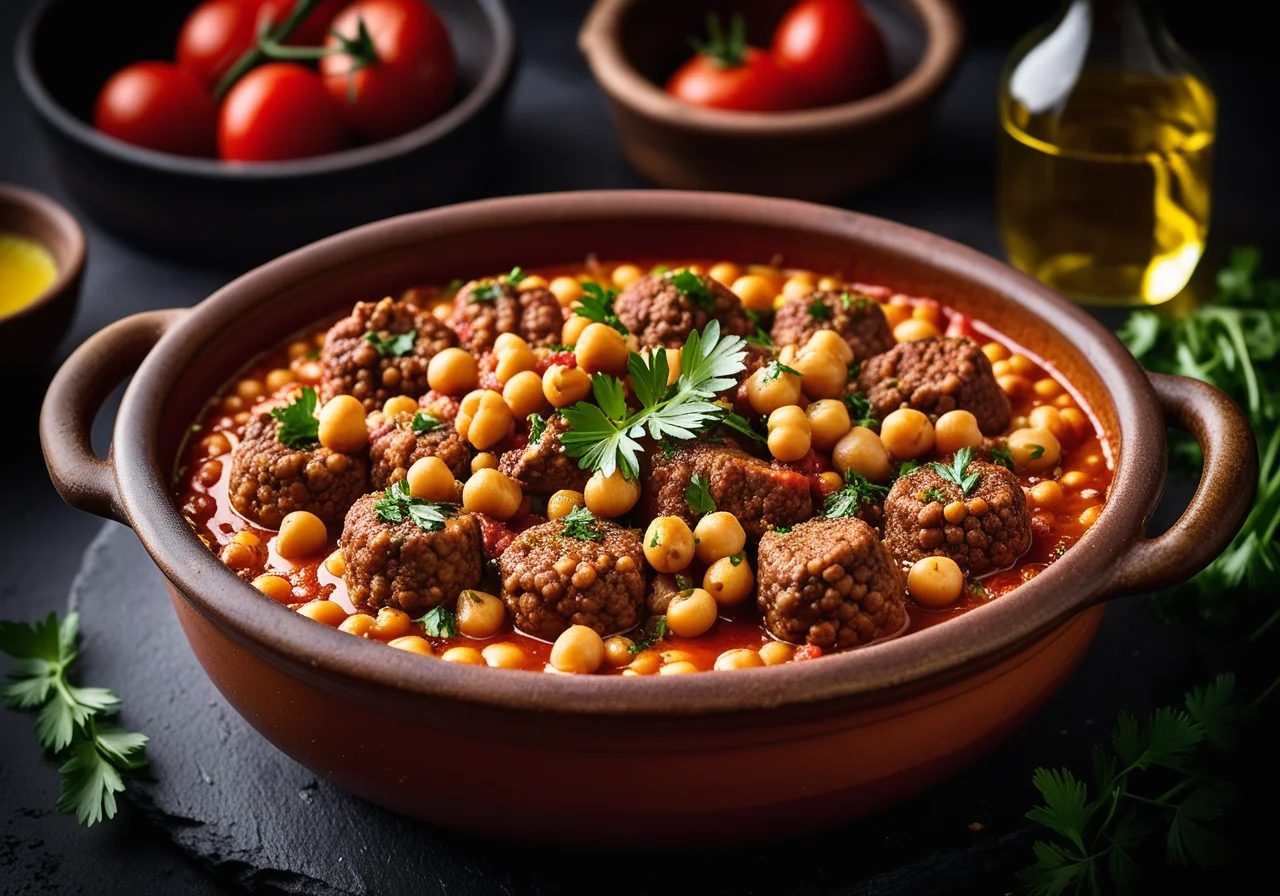 Ground Meat Chickpea Tajine