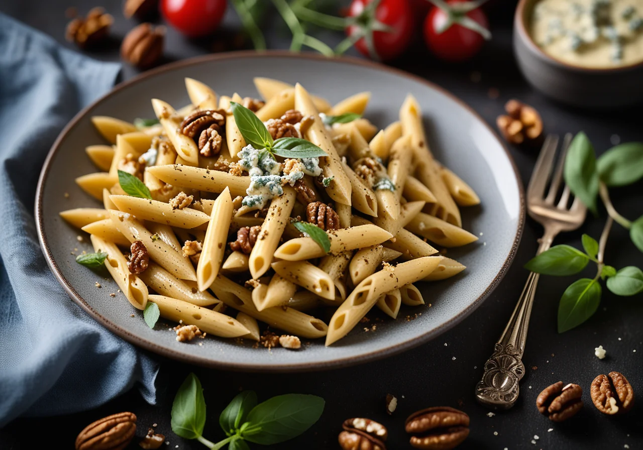 Pasta with Walnut Pesto