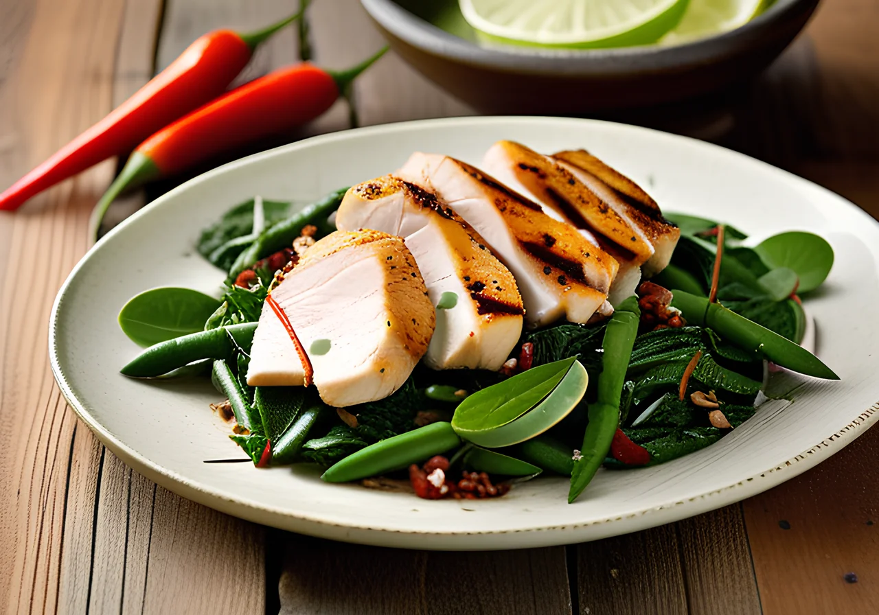 Chicken Salad with Spinach