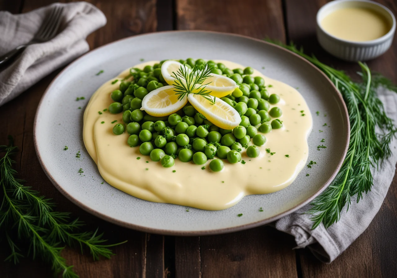 Peas with Hollandaise Sauce