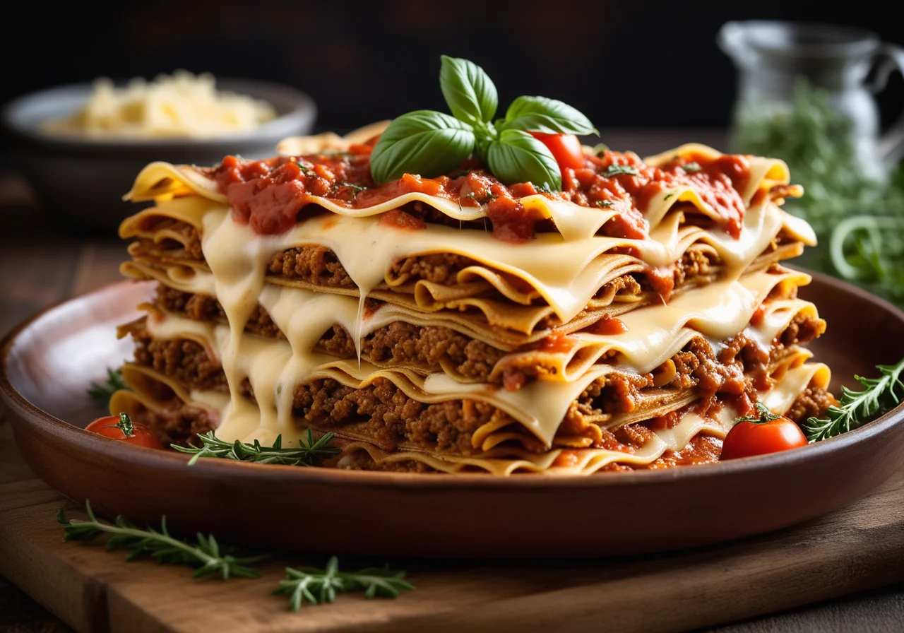 Lasagna with Minced Meat Sauce