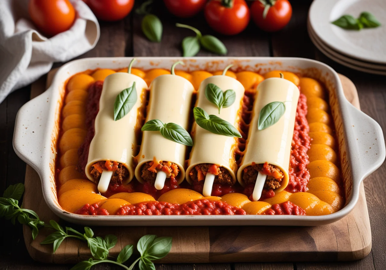 Carrot-Filled Cannelloni