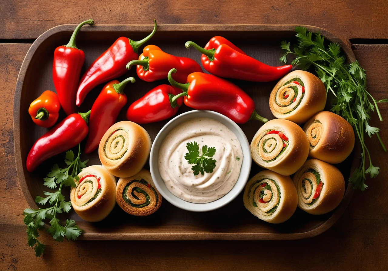 Spicy Ground-Paprika Rolls