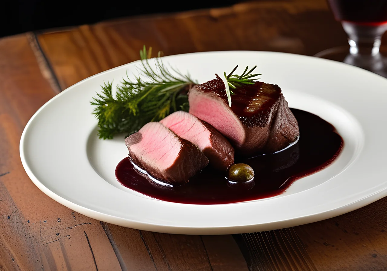 Venison Rump with Baden-Baden Style