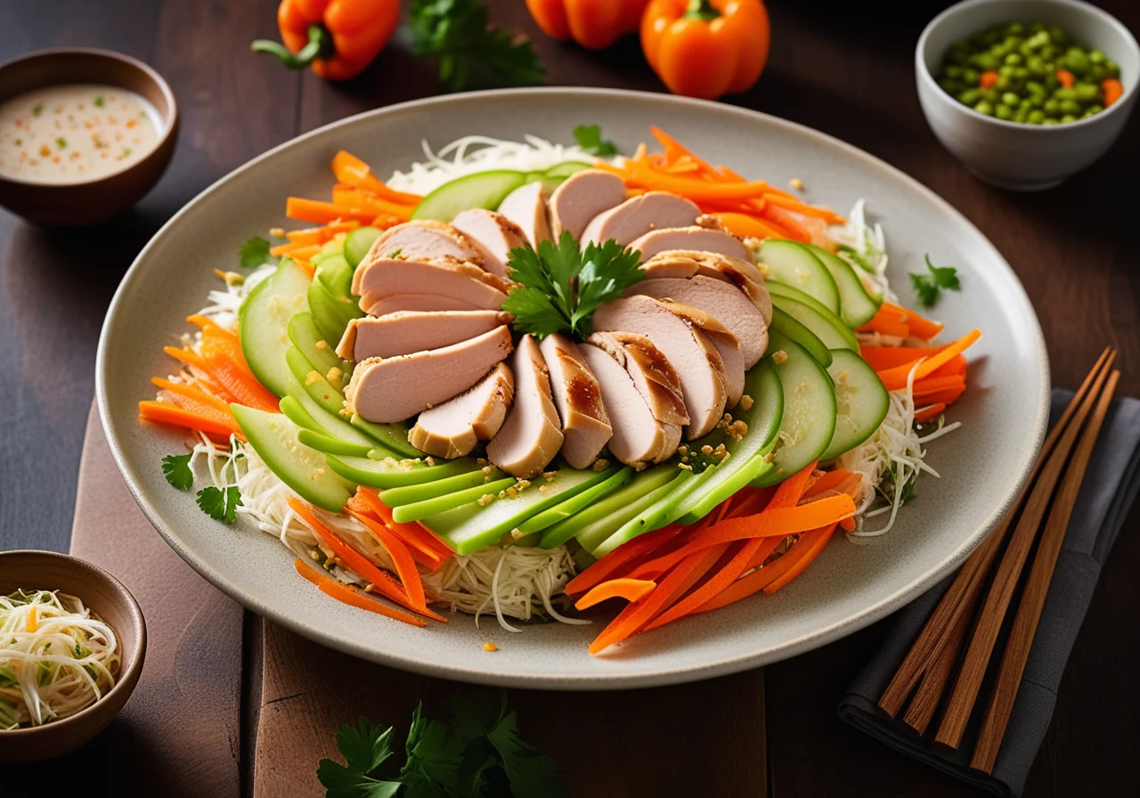 Boiled Chicken with Vegetables