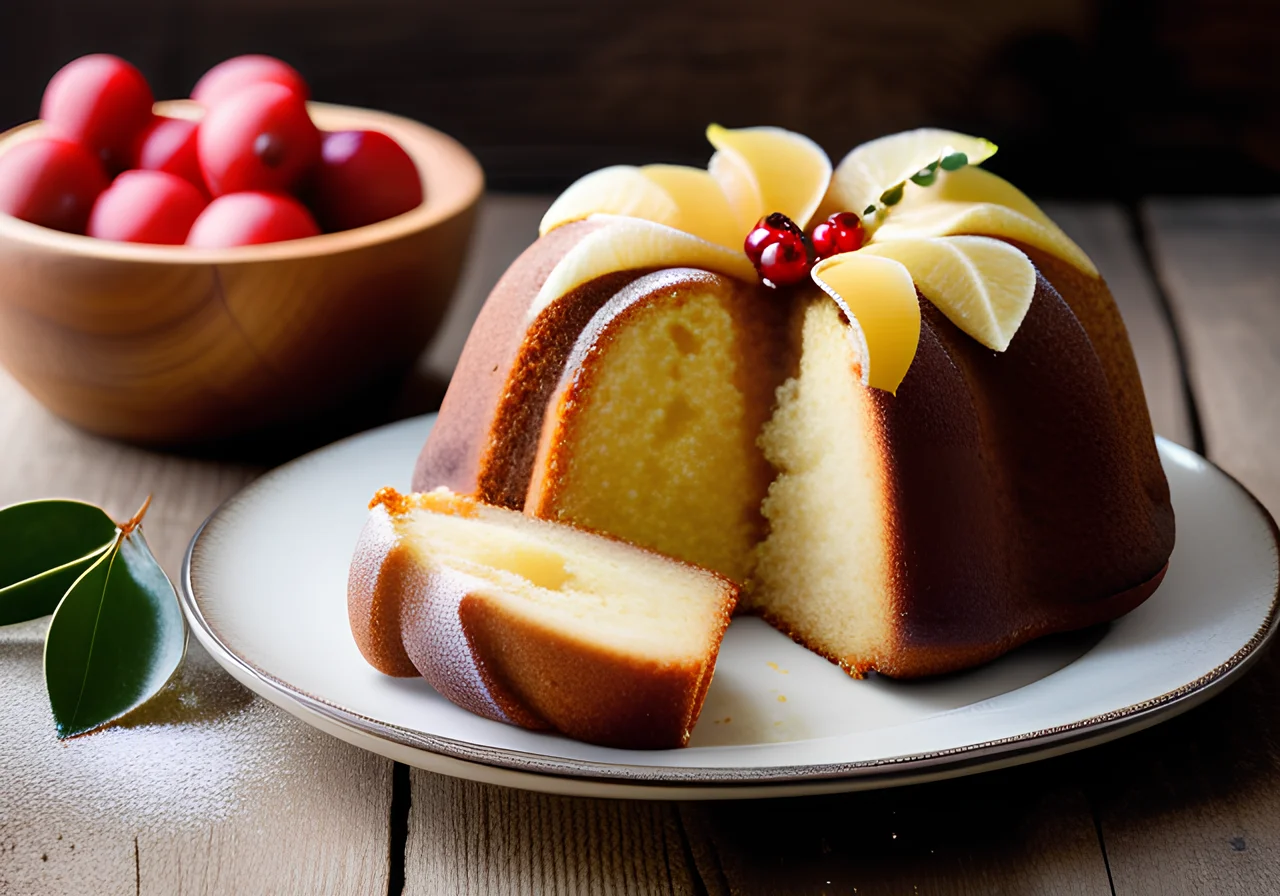 Christmas Gugelhupf with Walnuts