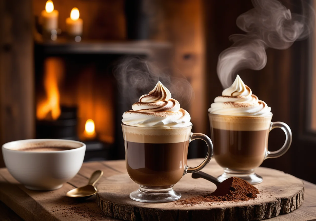 Irish Coffee and Cappuccino