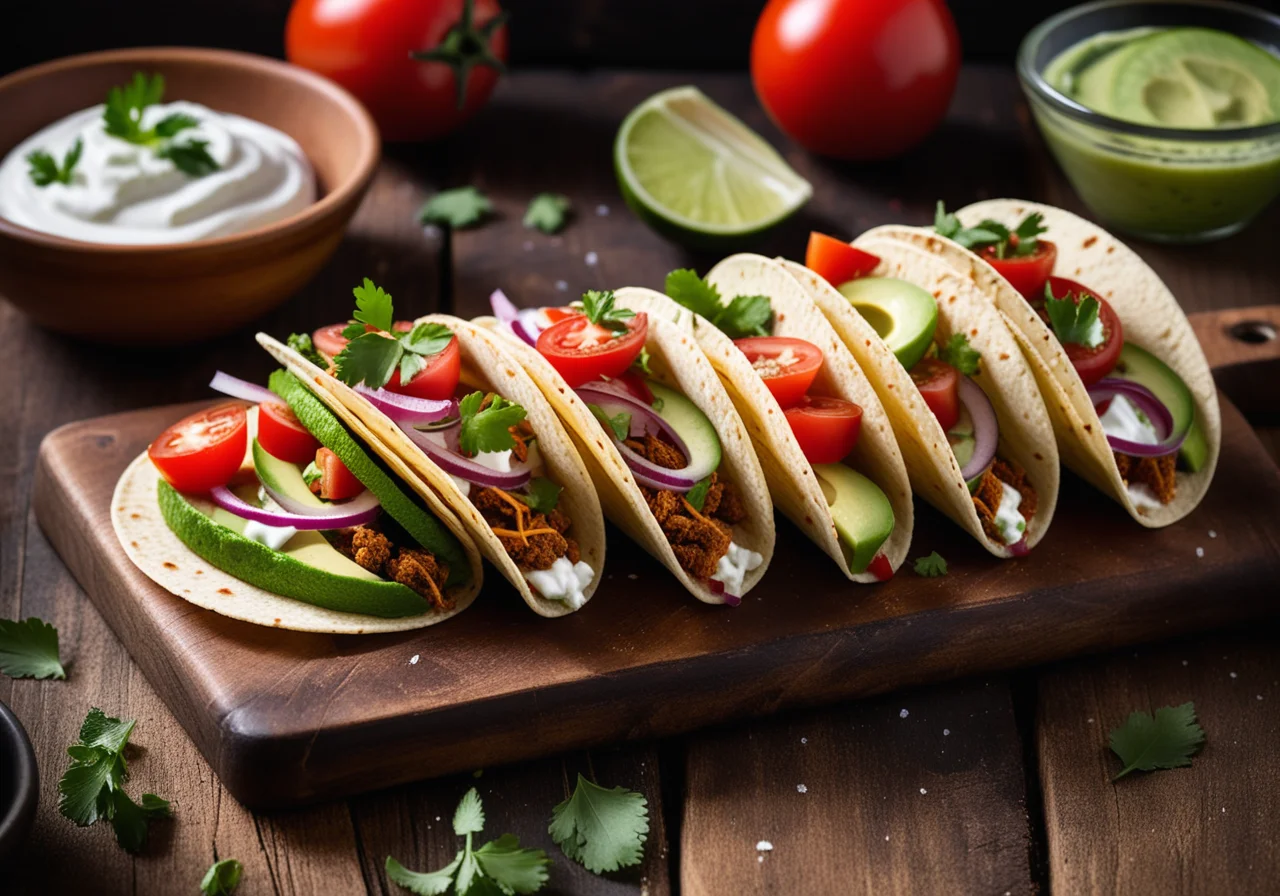 Vegetable Tacos with Avocado