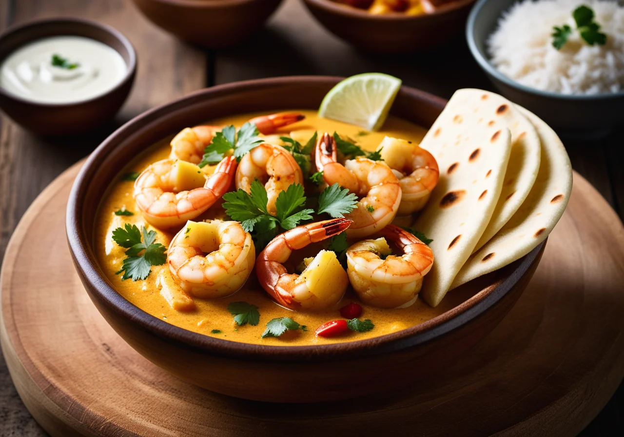 Shrimp in Curry Sauce