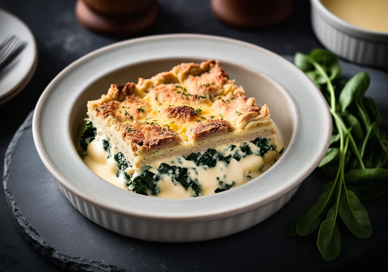 Tuna Gratin with Spinach