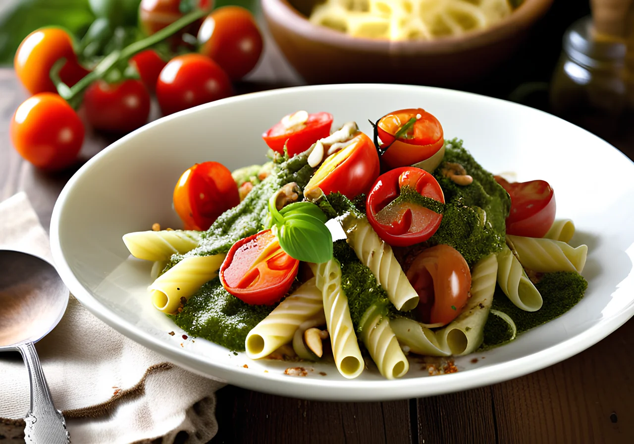 Pasta Salad with Homemade Pesto