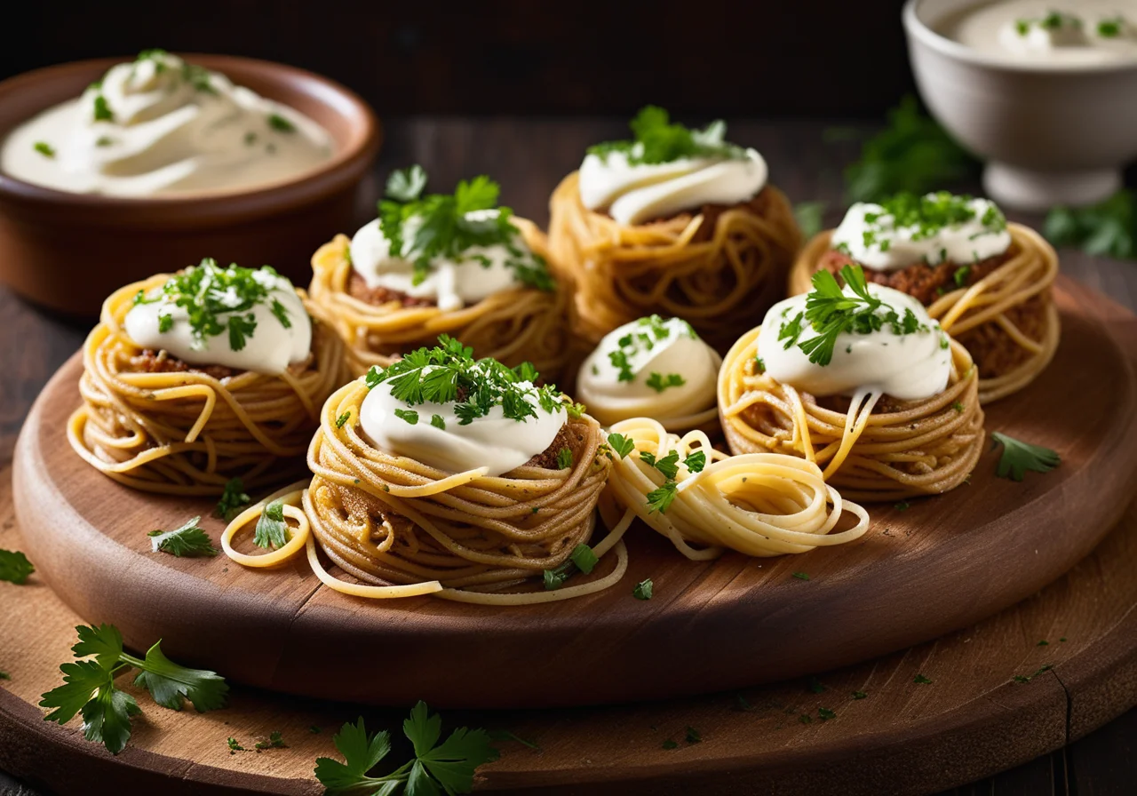 Spaghetti Roll Bake with Sauerkraut Filling