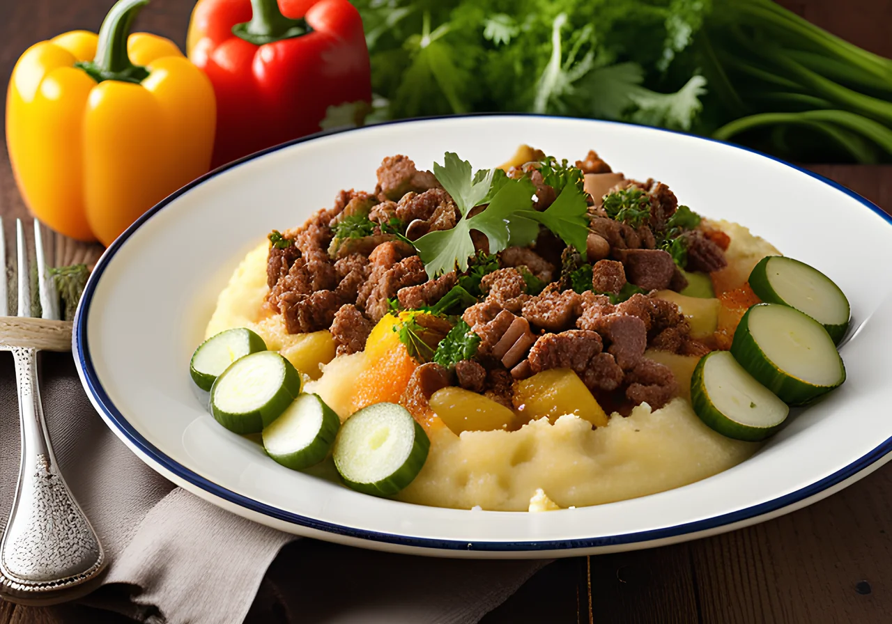 Meatball Vegetable Gratin