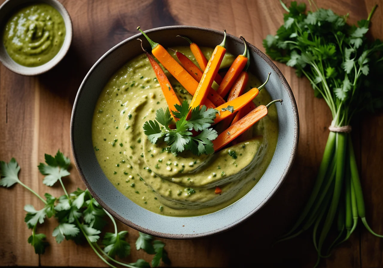 Pea Curry with Cilantro