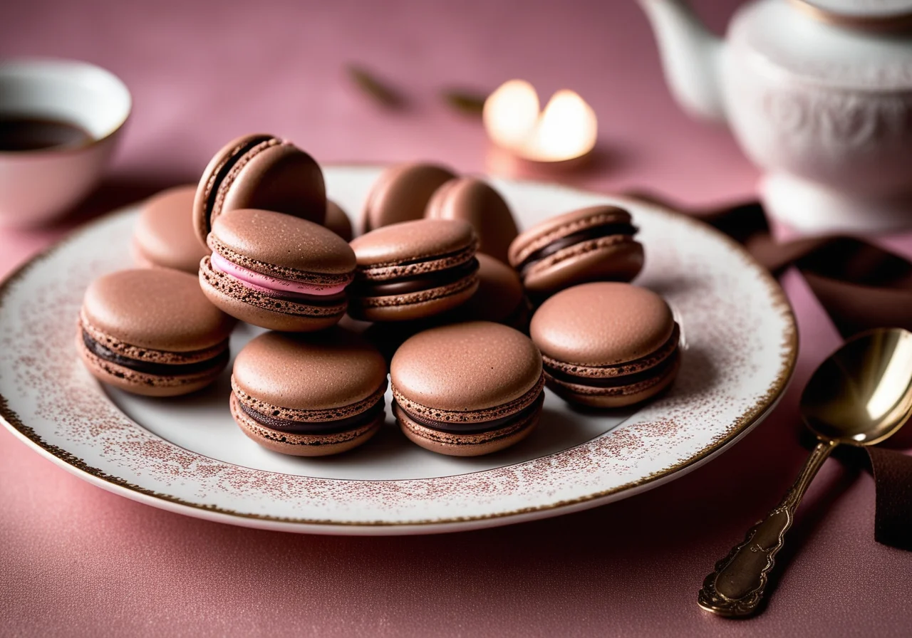 Chocolate Macarons