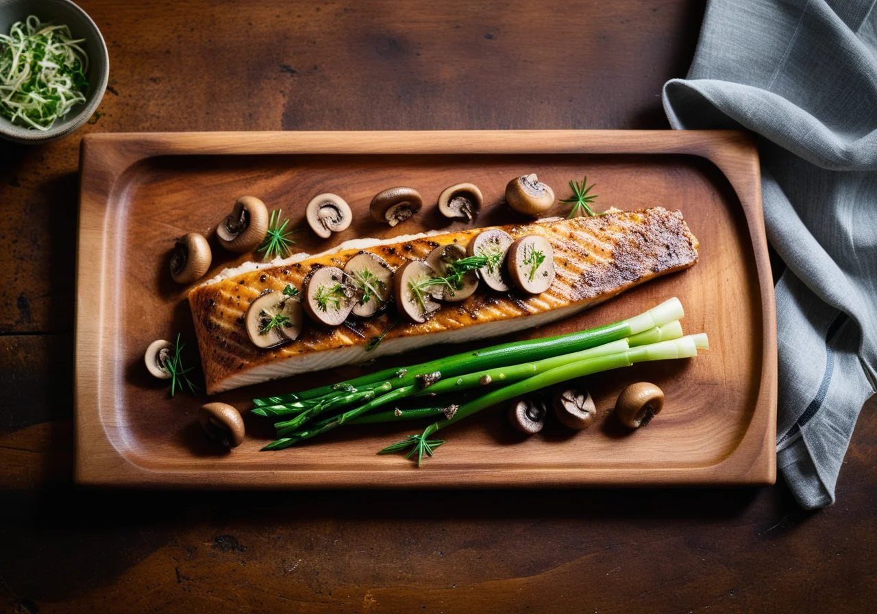 Trout with Herb Mushrooms