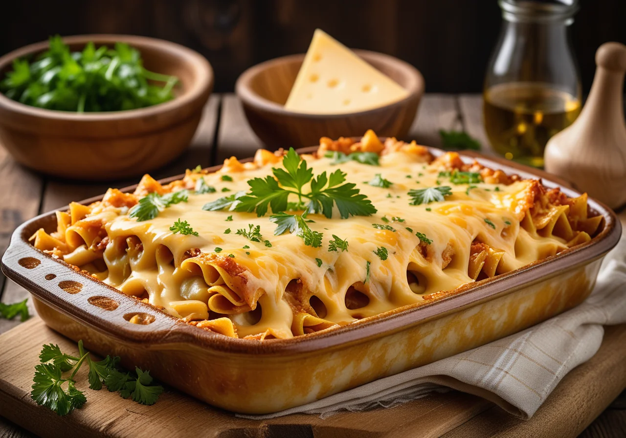 Corned Pasta with Cheese