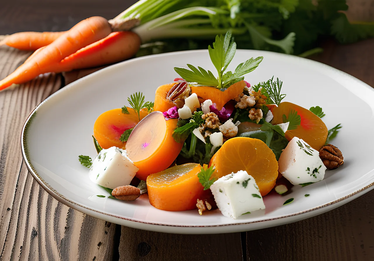 Carrot–Radish Salad with Goat Cheese
