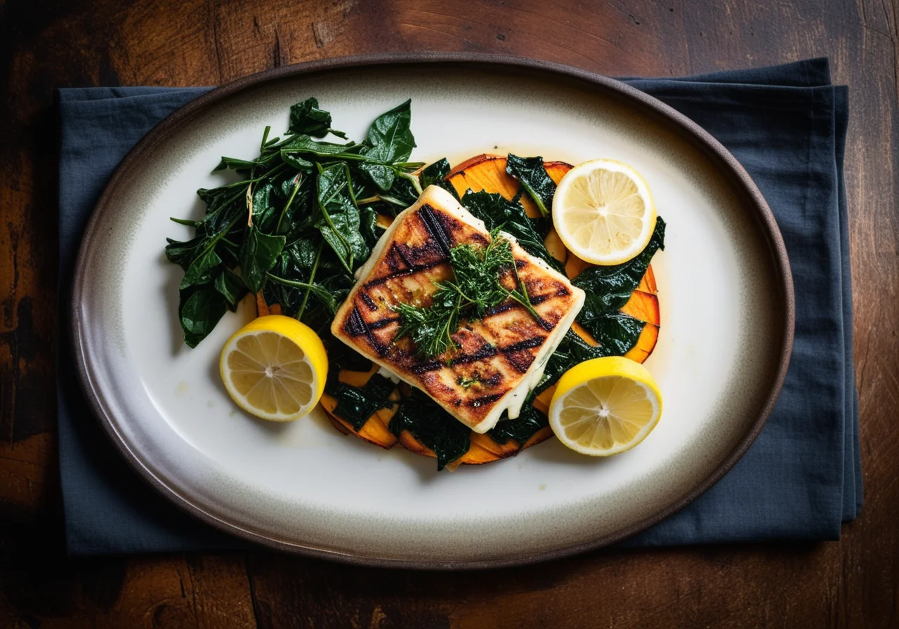 Grilled Pikeperch on Potato Salad