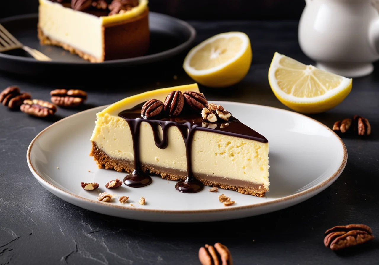 Cheesecake with cookie base