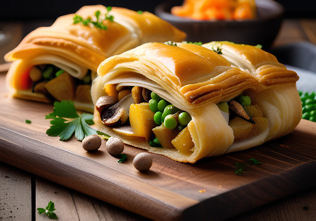 Vegetable Strudel with Potatoes