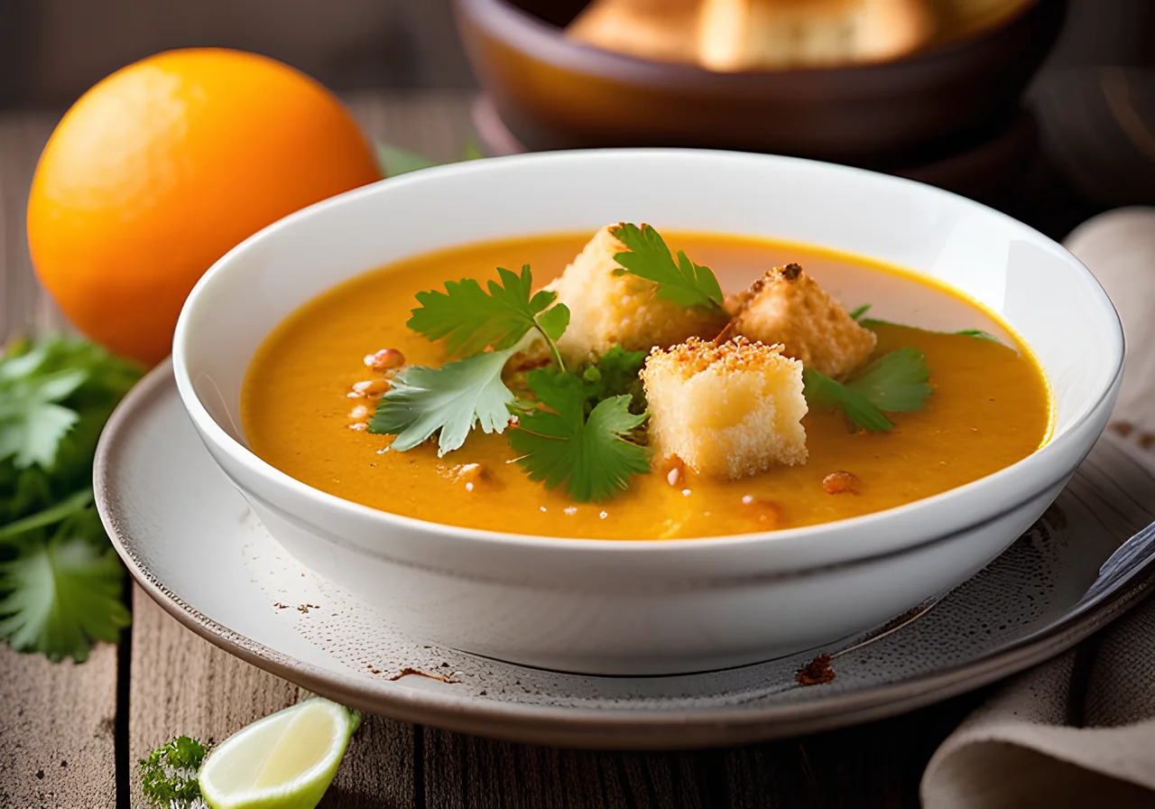 Red Lentil Soup with Coconut Milk