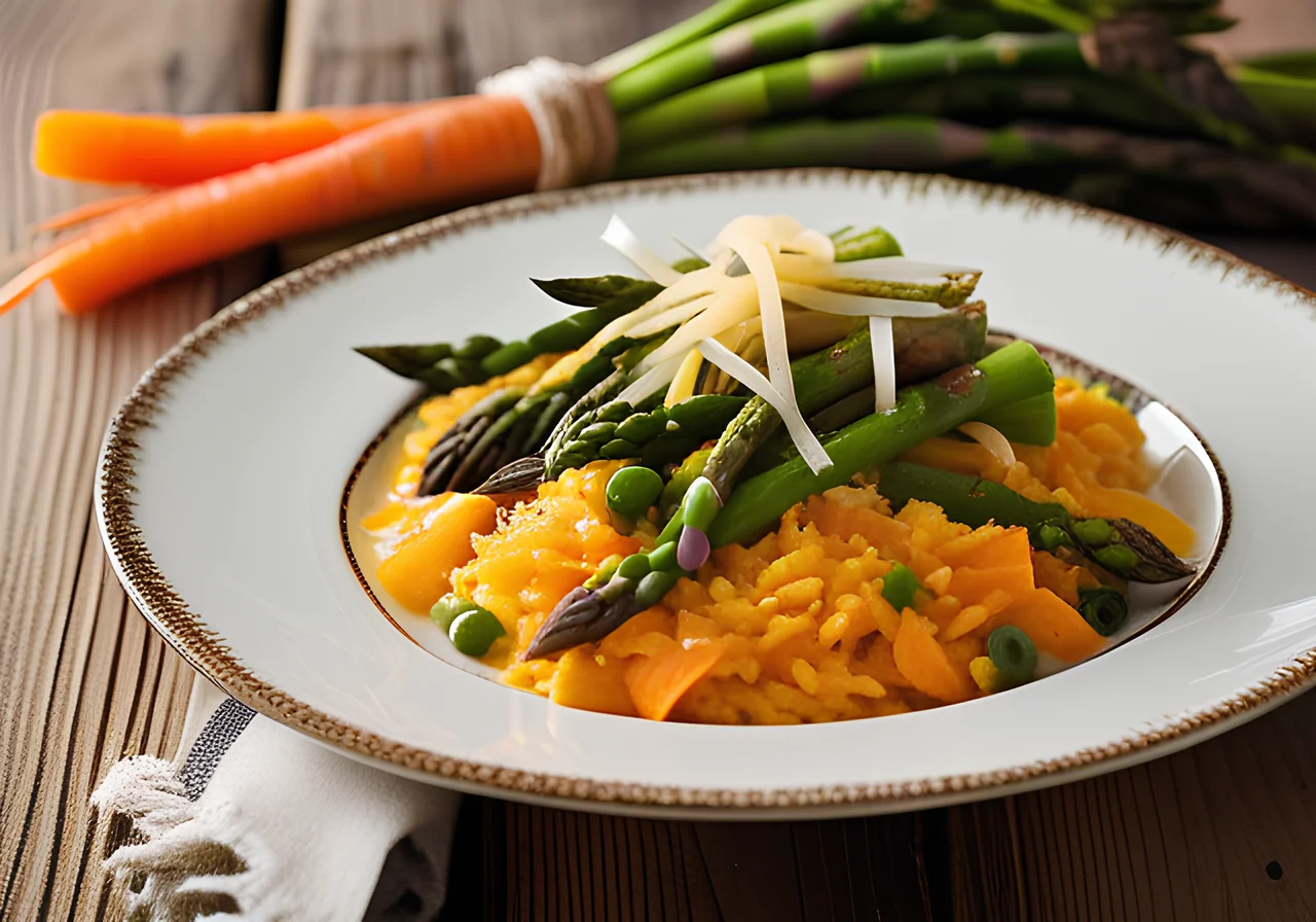 Asparagus-Carrot Risotto