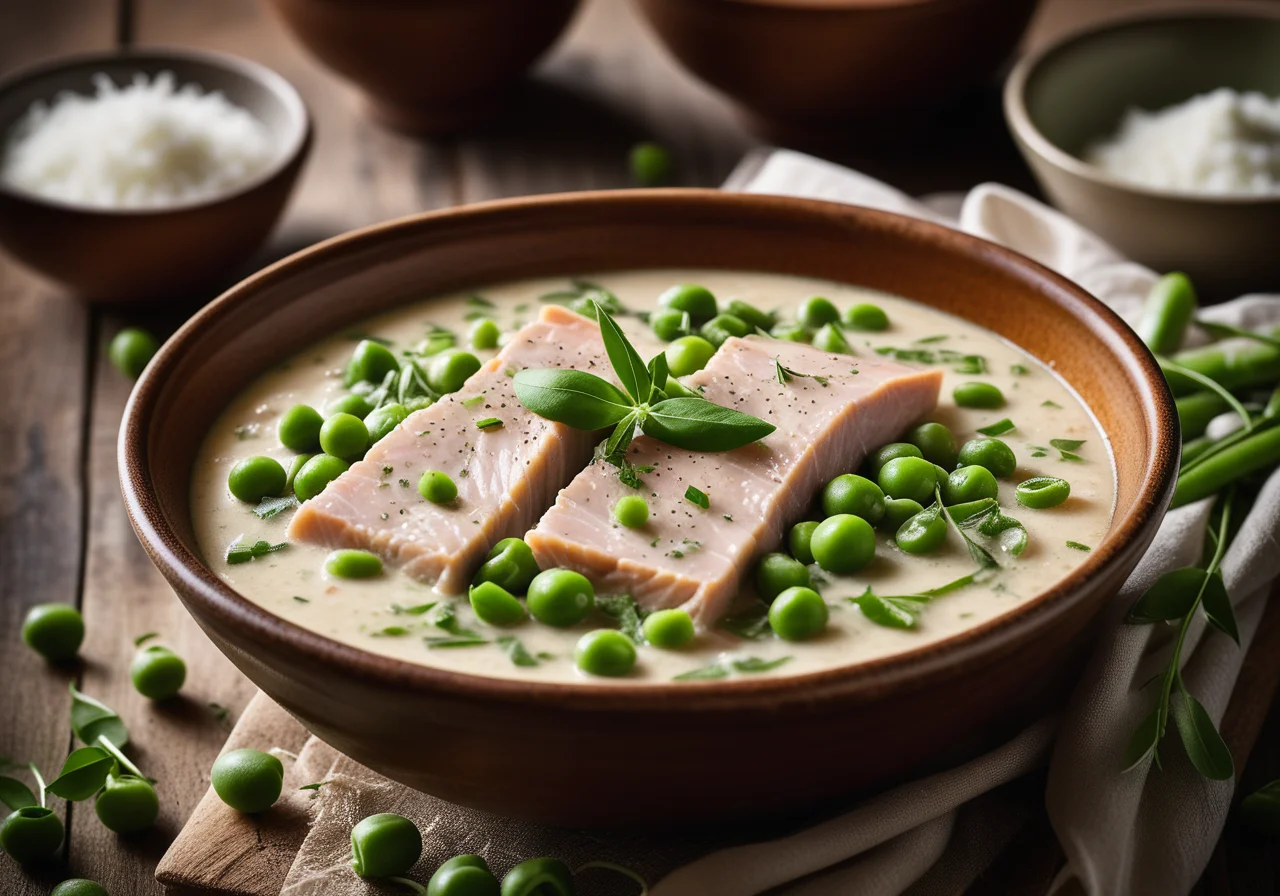 Ragout of Trout with Peas