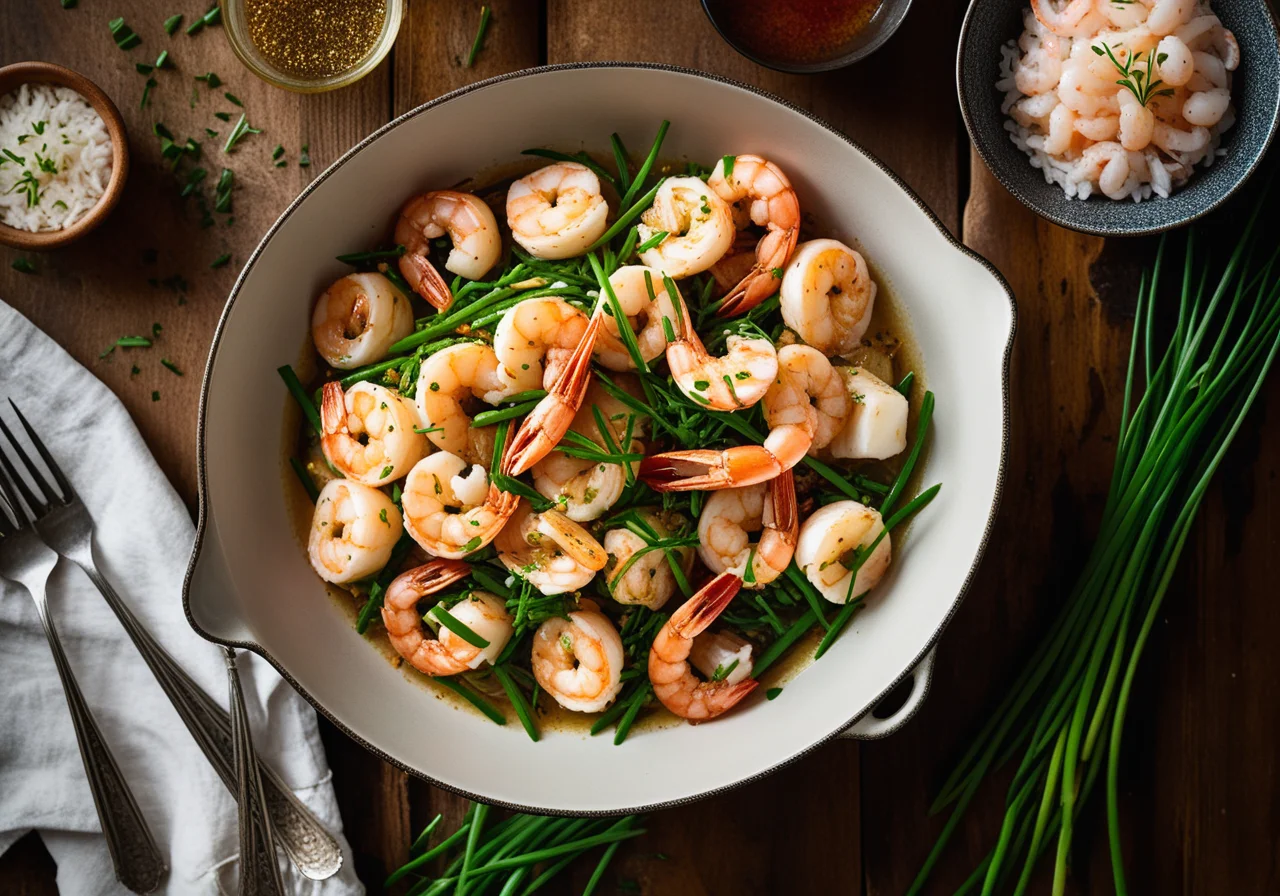 Cod and Shrimp Skillet