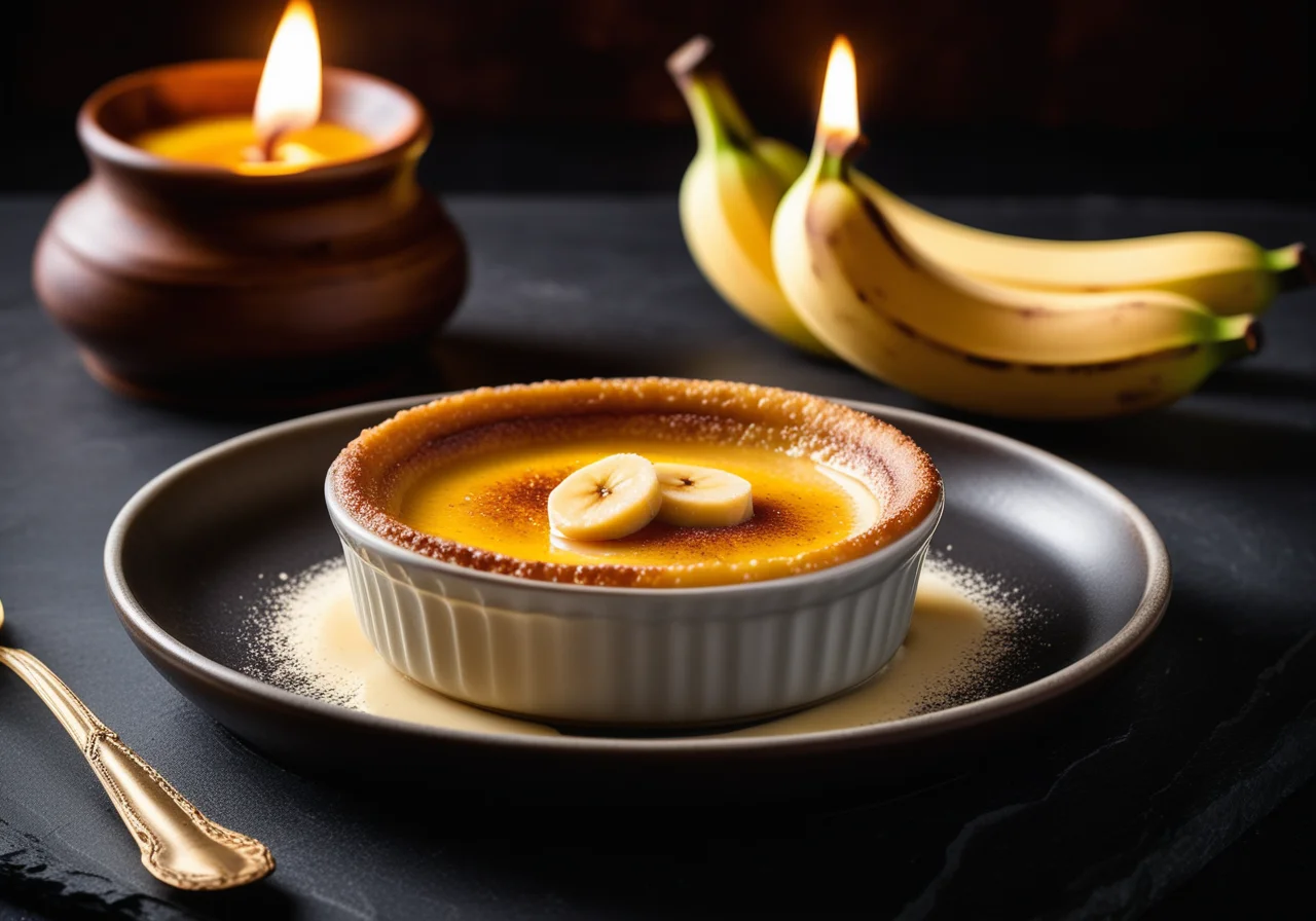 Crème Brûlée with Banana