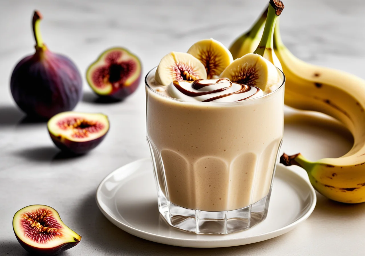 Figs and Banana Milkshake