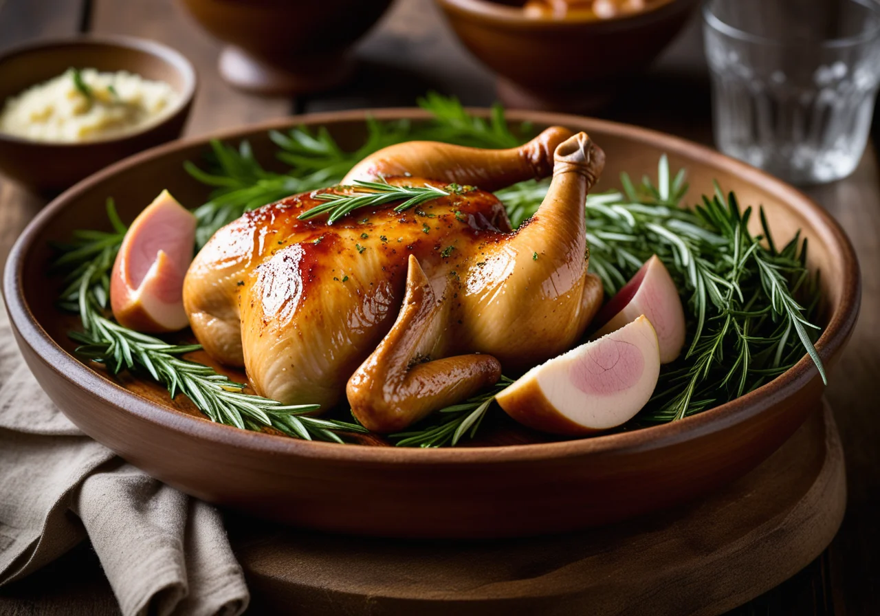 Perlhuhn with Sprouts