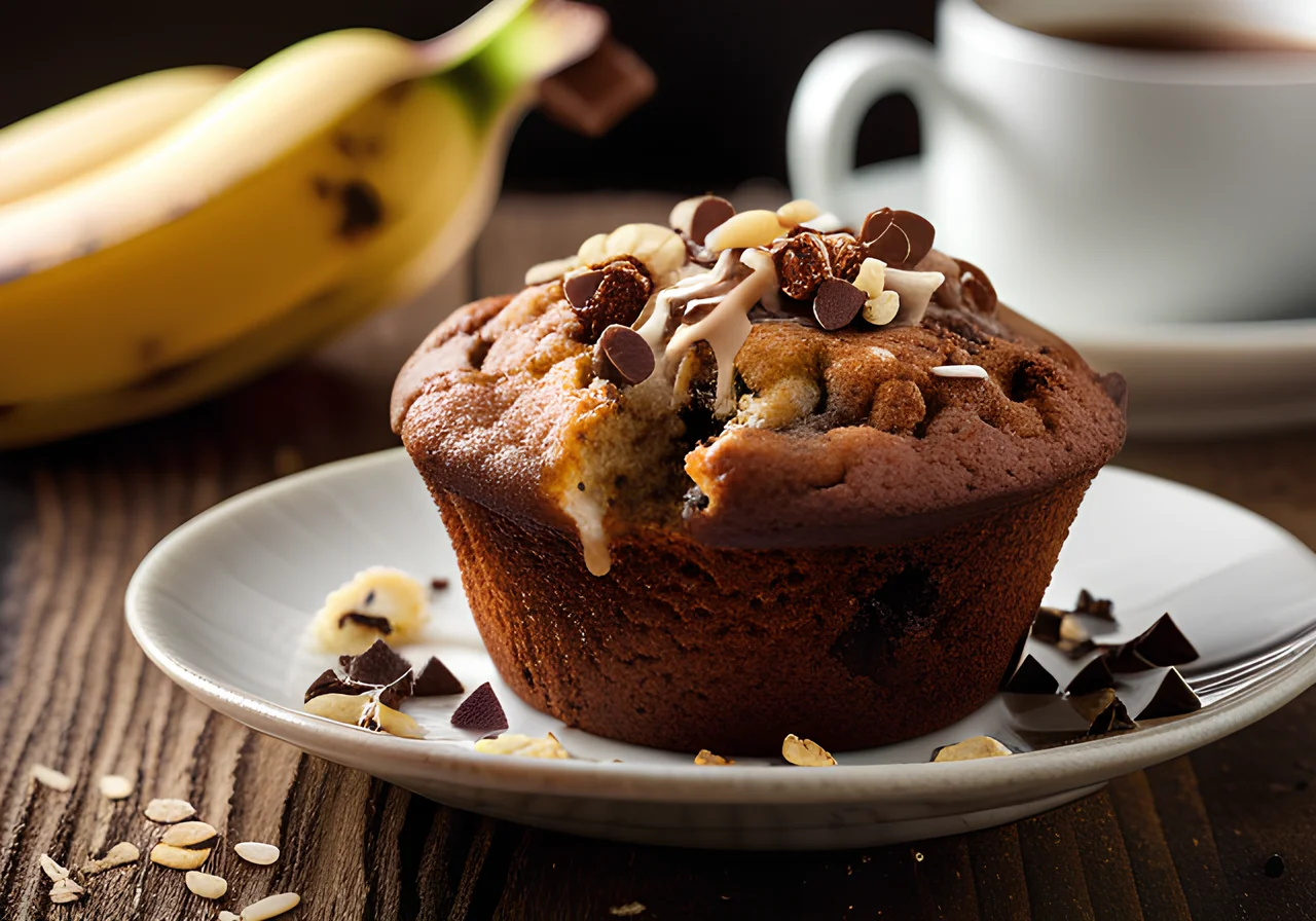 Chocolate Chip Banana Muffins