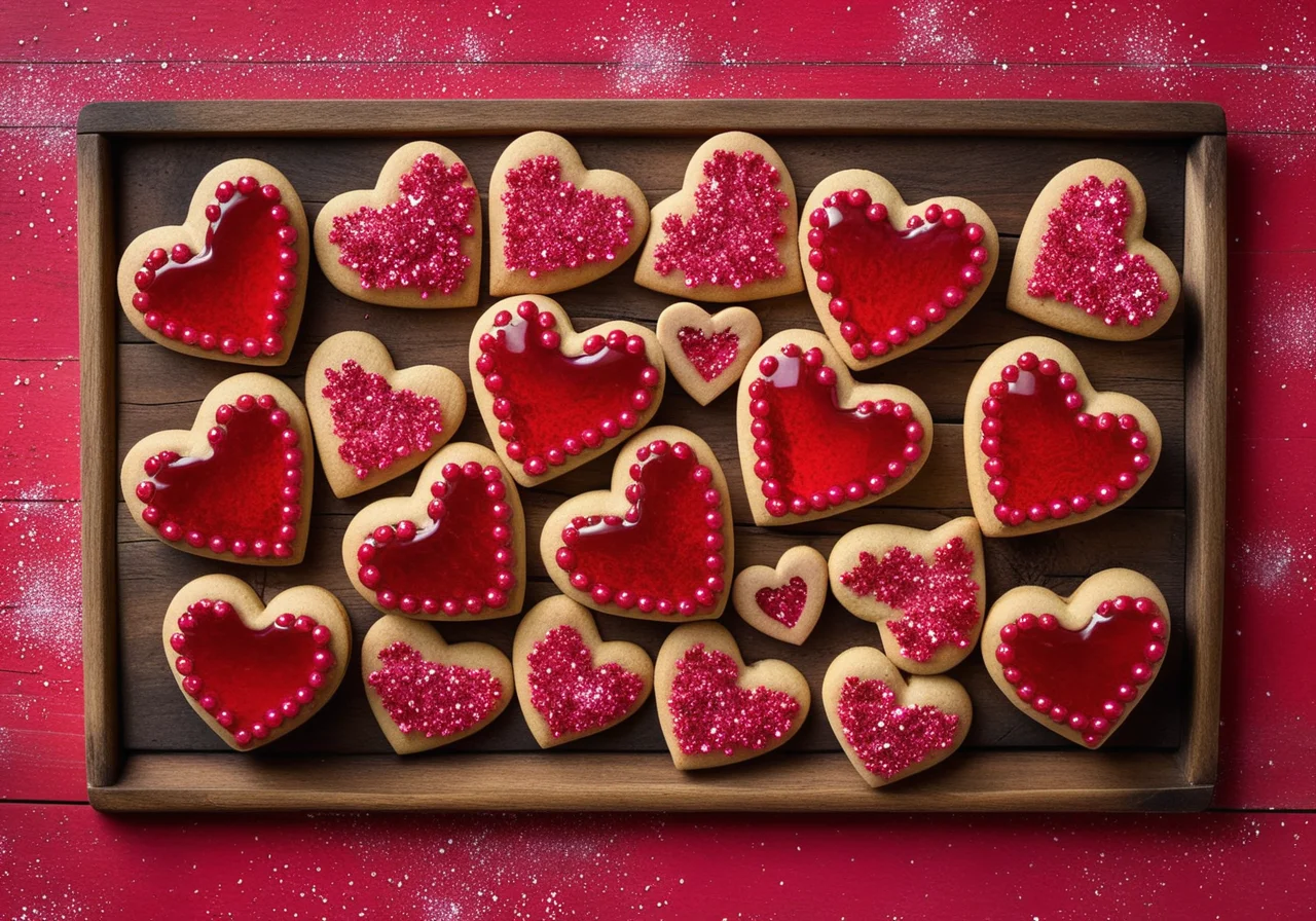 Cookie Hearts with Sugar Windows