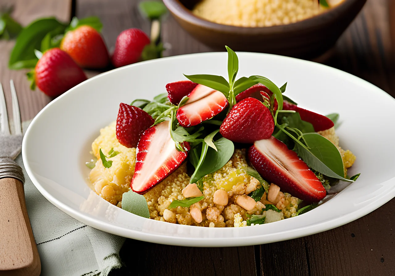 Couscous Salad with Strawberries