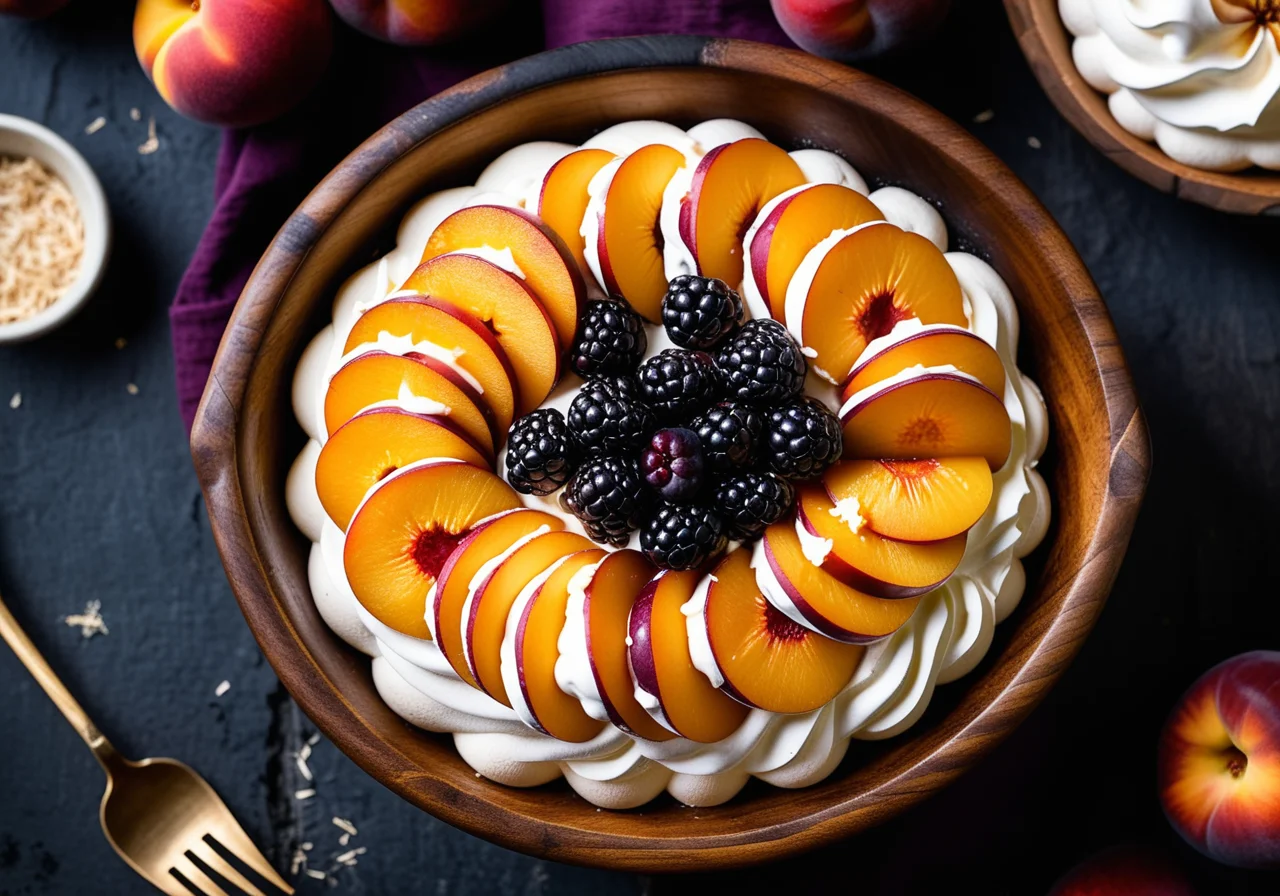 Nectarine Blackberry Gratin